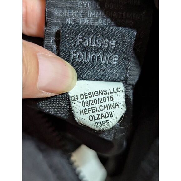 Madden Girl Women's Black Solid Long-Sleeve Polyester Full-Zip Puffer Coat Size - Picture 7 of 9